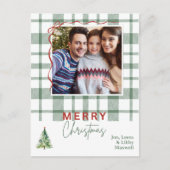 グリーンプライド写真素朴クリスマスポストカード ポストカード (正面)