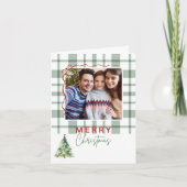 グリーンプライド素朴写真折り畳みクリスマスカード シーズンカード (正面)