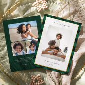 グリーンプライド縁どスクリスマス写真 箔シーズンカード