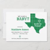 グリーンプライド製テキサス州横形写真 案内状 (正面)