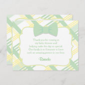 グリーンプライド赤ちゃんシャワーサンキューカード ポストカード (正面/裏面)