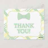 グリーンプライド赤ちゃんシャワーサンキューカード ポストカード (裏面)