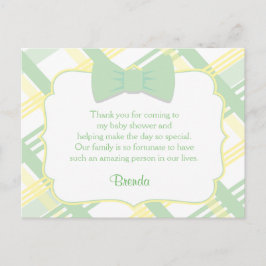 グリーンプライド赤ちゃんシャワーサンキューカード ポストカード