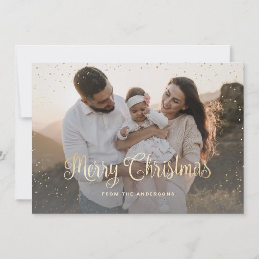 グリーンプライド金箔フォトクリスマスカード シーズンカード (正面)