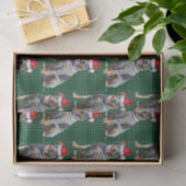 グリーンプライド青ヒーラードッグクリスマスホリデー 薄葉紙 (ギフト)