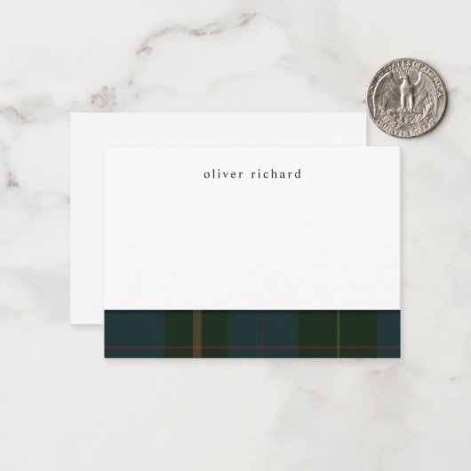 グリーンプライパーソナライズされたド文房具ノートカード ノートカード (正面/裏面インサイチュ)