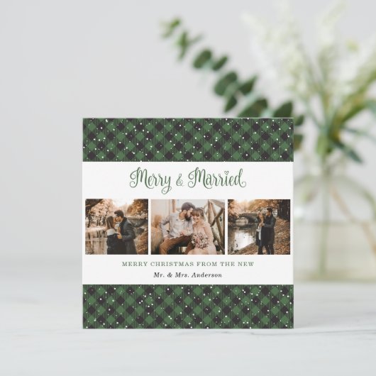 グリーンプライメリードと結婚したクリスマスカード シーズンカード (スタンド正面)