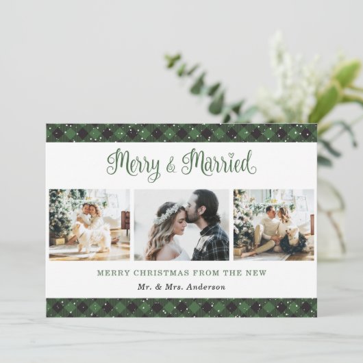 グリーンプライメリードと結婚したクリスマスカード シーズンカード (スタンド正面)