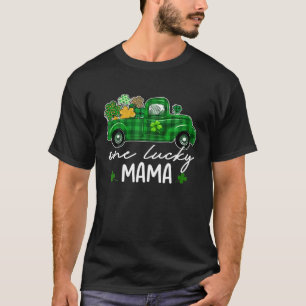 グリーンプラッドトラックシャムロックセントパトリックの日1L Tシャツ