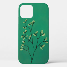グリーンプラントミニマリスト植物芸術 iPhone 12ケース