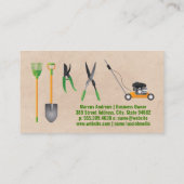 グリーンプラントロモダンゴ | 造園ツール 名刺 (裏面)