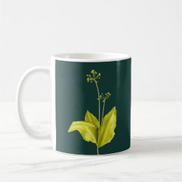 グリーンプラントワイルドニンニク植物学 コーヒーマグカップ