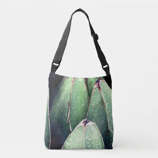グリーンプラント詳細カスタムクロス体バッグ クロスボディバッグ (正面)