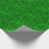 グリーンプリント基板パターン ラッピングペーパー (角)