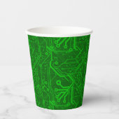 グリーンプリント基板パターン 紙コップ (正面)