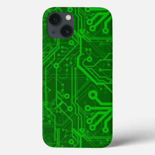 グリーンプリント基板パターン Case-Mate iPhoneケース (裏面)