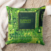 グリーンプリント基板・ギーク電子PCB クッション (ブランケット)