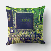 グリーンプリント基板・ギーク電子PCB クッション (裏面)