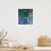 グリーンプリント ポスター (キッチン)