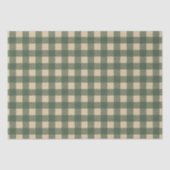 グリーンプレイドの素朴なカントリー 薄葉紙 (正面)