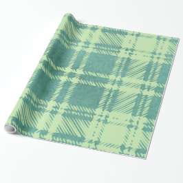 グリーンプレイドギフト包装紙 ラッピングペーパー