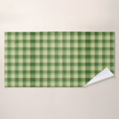 グリーンプレイドサンパトリックの日 バスタオル (バスタオル)