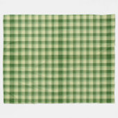 グリーンプレイドサンパトリックの日 フリースブランケット (正面(横))