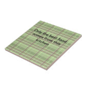 グリーンプレイドタイル五徳 タイル (側面)