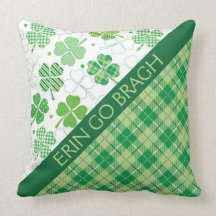 グリーンプレイドタータンチェックとシャムロック