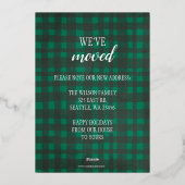 グリーンプレイドニューホームフォーホリデーズフォト 箔シーズンカード (裏面)