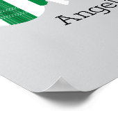 グリーンプレイドラトルイーグルベビー写真ポスター ポスター (角)