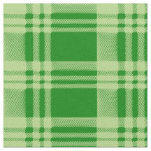 グリーンプレイド生地とクラフト