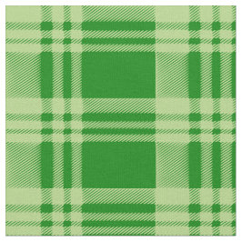 グリーンプレイド生地とクラフト ファブリック