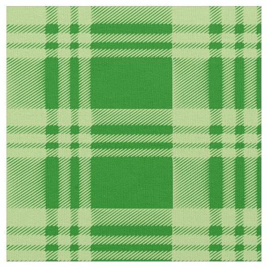 グリーンプレイド生地とクラフト ファブリック (クローズアップ)