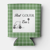 グリーンプレイド私の飲みチームはゴルフの問題を持っている 缶クーラー (正面)