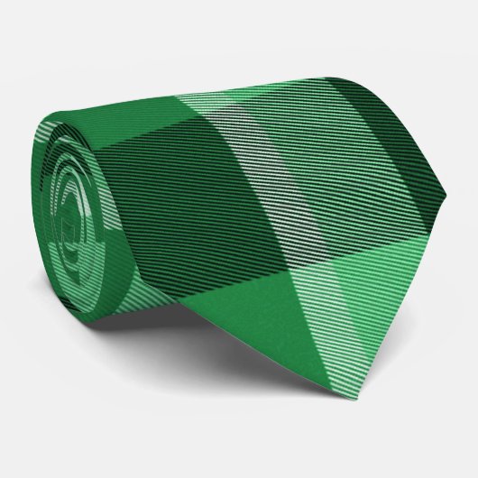 グリーンプレイド ネクタイ (ロール)