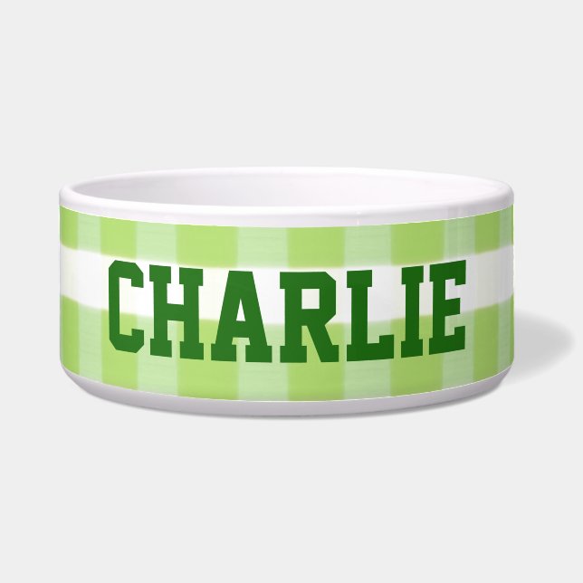 グリーンプレイド ボウル (正面)