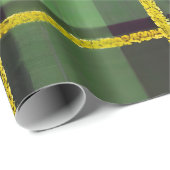 グリーンプレイド ラッピングペーパー (ロールコーナー)
