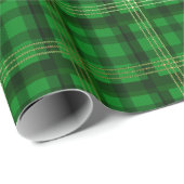 グリーンプレイド ラッピングペーパー (ロールコーナー)