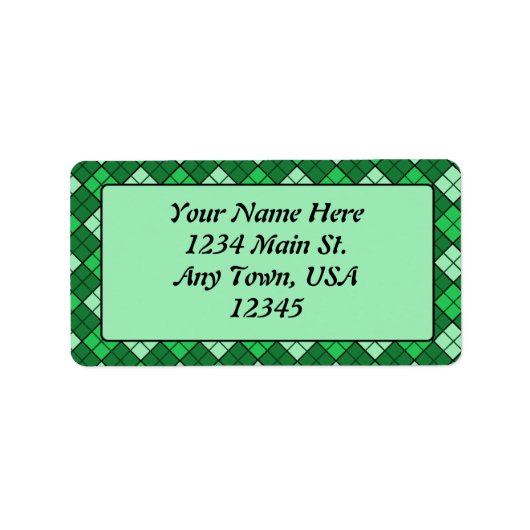 グリーンプレイド ラベル (正面)