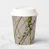 グリーンプレイド 紙コップ (左)