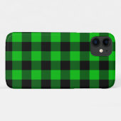 グリーンプレイドiPhoneケース Case-Mate iPhoneケース (裏面(横))