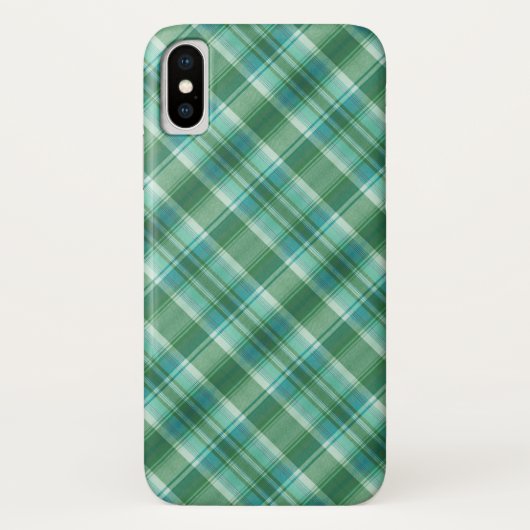 グリーンプレイドiPhone Case-Mate iPhoneケース (裏面)