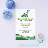 グリーンプロフェッショナル芝生気に造園草刈 チラシ (シングル)