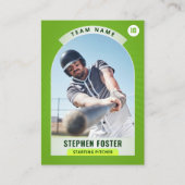 グリーンプロ野球トレーディングカードプレーヤーの写真 コーリングカード (正面)