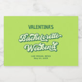 グリーンプールパーティーバチェロレッテシャンパンラベル スパークリングワインラベル (シングルラベル)