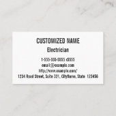 グリーンヘッジ低木タイプの植物写真 名刺 (裏面)