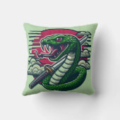 グリーンヘビ クッション (裏面)