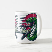 グリーンヘビ コーヒーマグカップ (正面右)