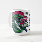 グリーンヘビ コーヒーマグカップ (正面左)